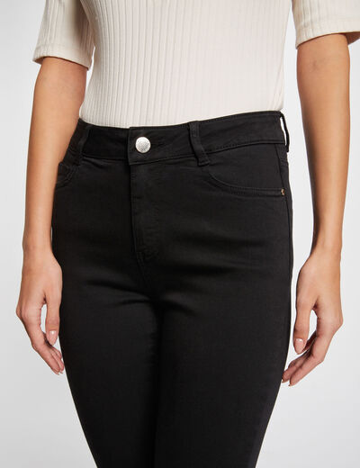 Pantalon skinny 7/8ème 5 poches noir femme