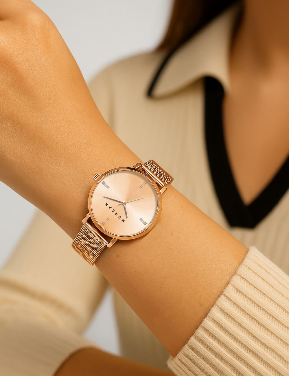 Montre rose femme