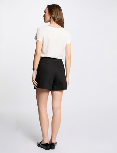 Korte short-rok zwart vrouw