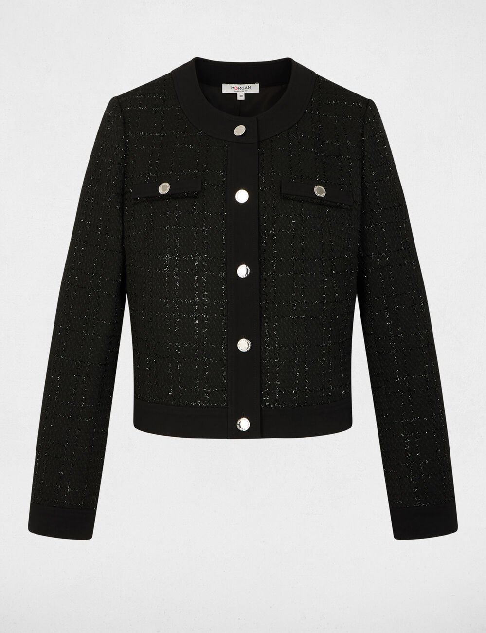 veste courte ajustee noir femme Veste courte ajustée noir femme
