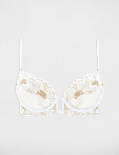 Soutien-gorge à armatures ivoire femme