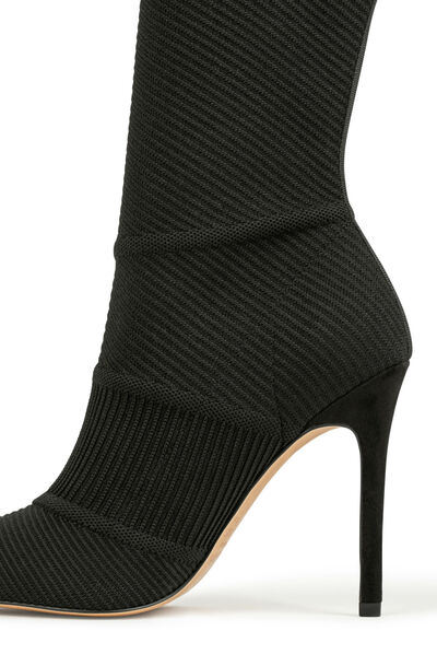 Bottes à talons aiguilles noir femme