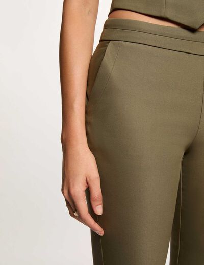 7/8 broek met ceintuur brons vrouw