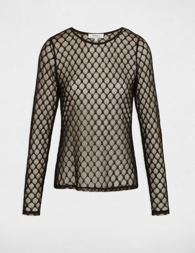 T-shirt manches longues noir femme