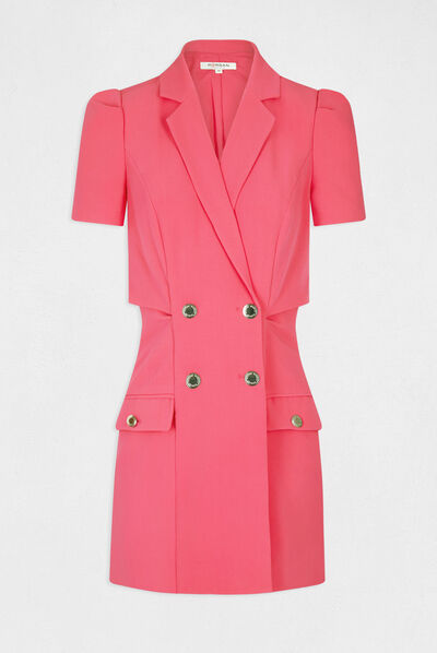 Combinaison droite effet robe rose moyen femme