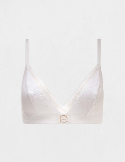 Soutien-gorge souple blanc femme