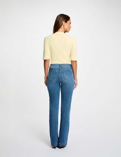 Bootcut jeans stone washed denim vrouw