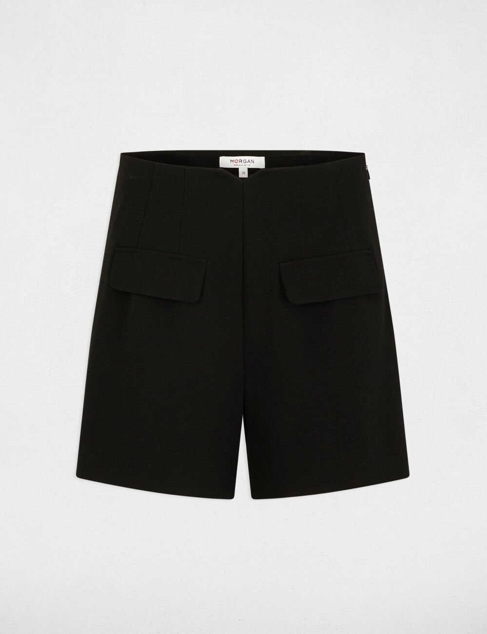 High-waist short zwart vrouw
