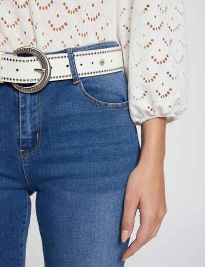 Jeans slim taille standard denim stone femme