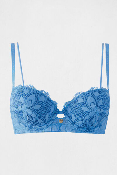 Soutien-gorge coques bleu femme