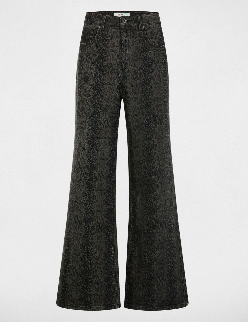 hoge taille wijde jeans meerkleurig vrouw Hoge taille wijde jeans meerkleurig vrouw