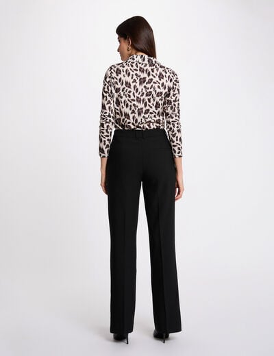 Maille légère col à revers multicolore femme