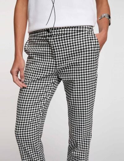 7/8 slim broek zwart vrouw