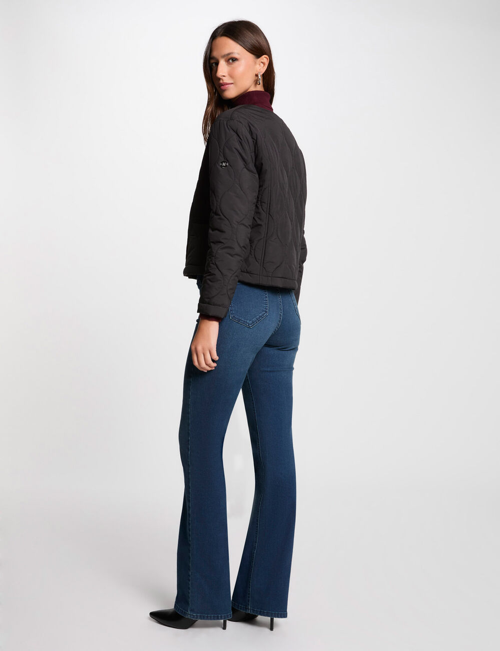 Doudoune courte noir femme