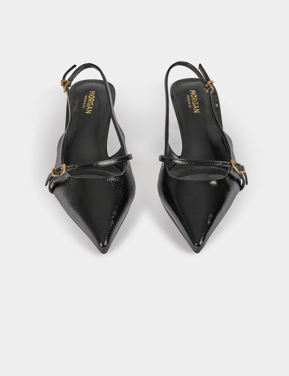 Slingback pump zwart vrouw