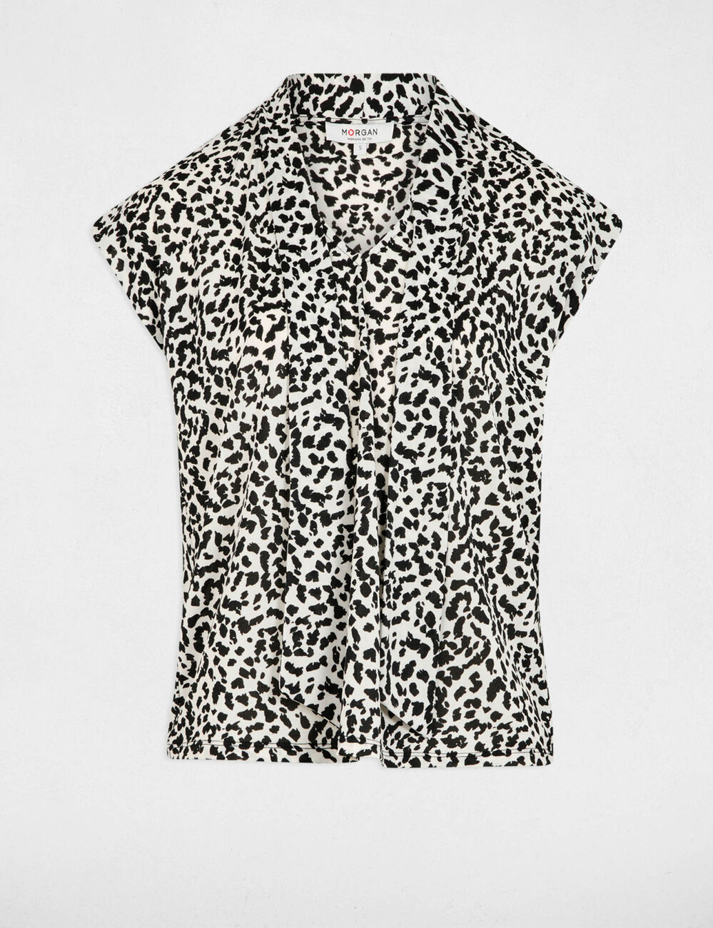 T-shirt met korte mouwen helder wit vrouw