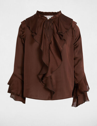 Blouse met lange mouwen vrouw