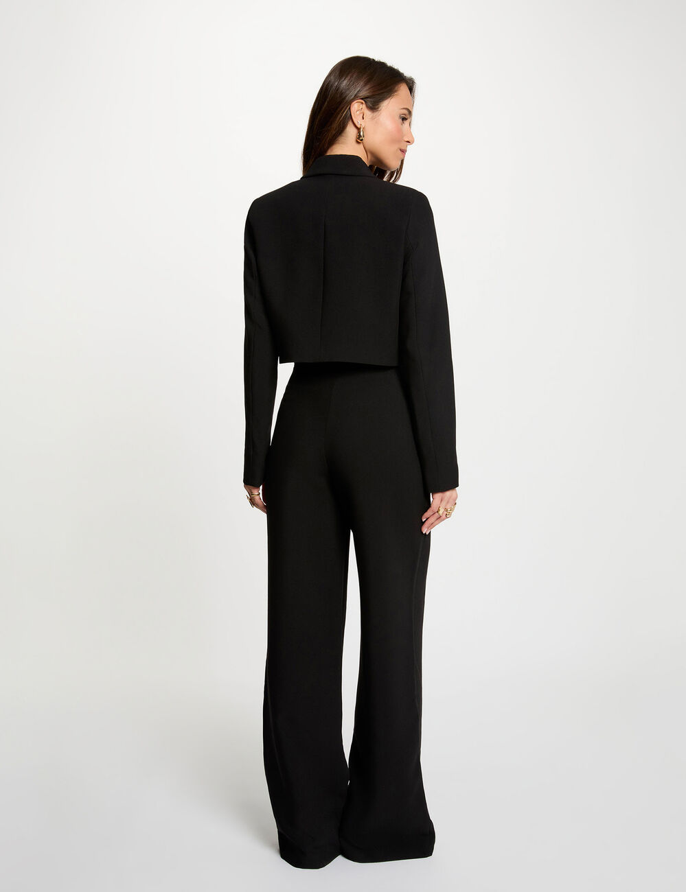 Veste ajust&eacute;e sans manches noir femme