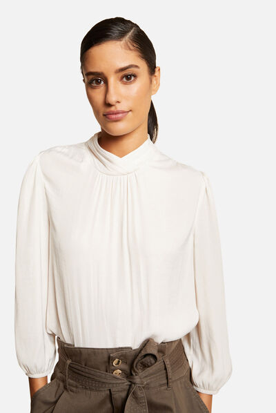 Blouse met 3/4 mouwen  vrouw