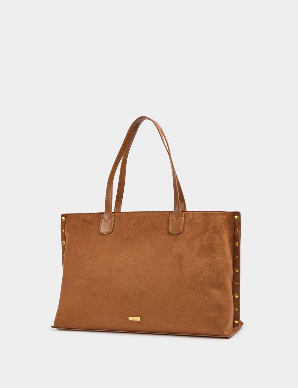 Sac cabas clout&eacute; camel femme