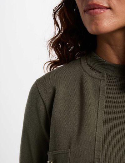 Korte 2-in-1 jurk brons vrouw