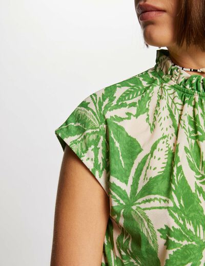 T-shirt manches courtes cintré multico femme