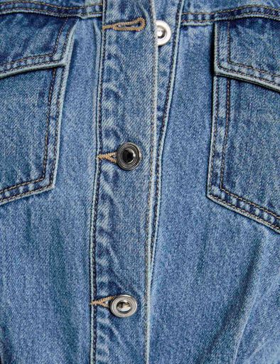 combishort en jean denim stone femme Combishort en jean denim stone femme