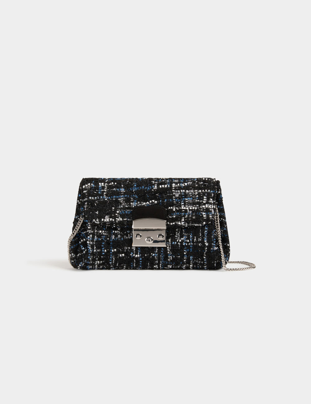 Sac tweed noir femme