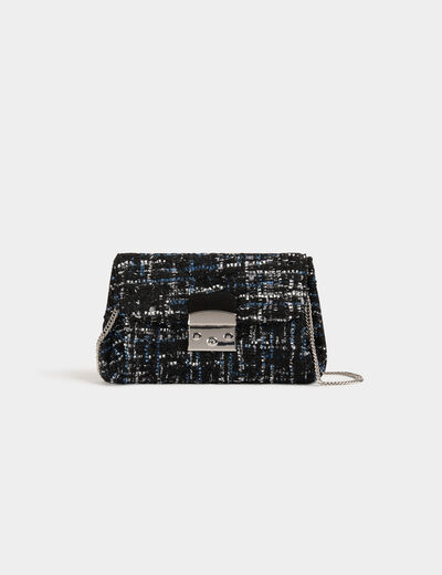 Sac tweed noir femme
