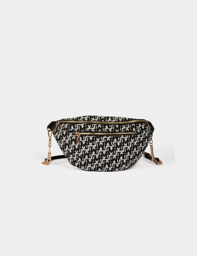 Sac banane monogramm&eacute; noir femme