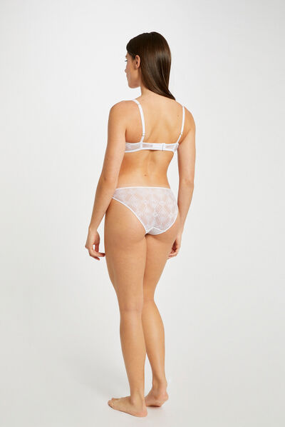 Soutien-gorge coques blanc femme