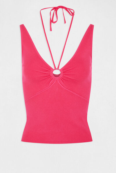 Tanktop sweater met blote rug  vrouw