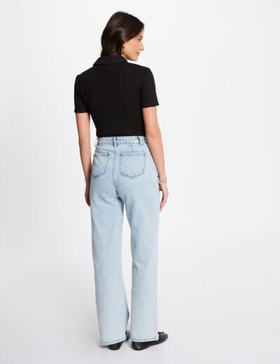 T-shirt met korte mouwen zwart vrouw