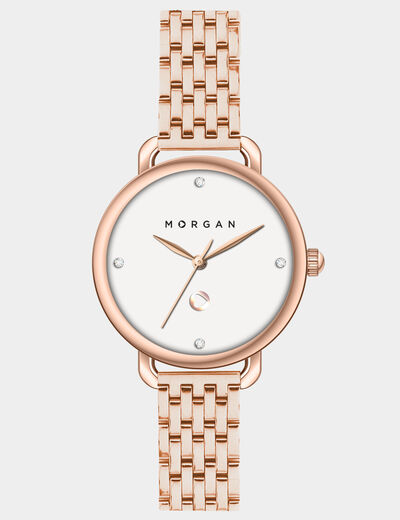 Montre classique rose femme