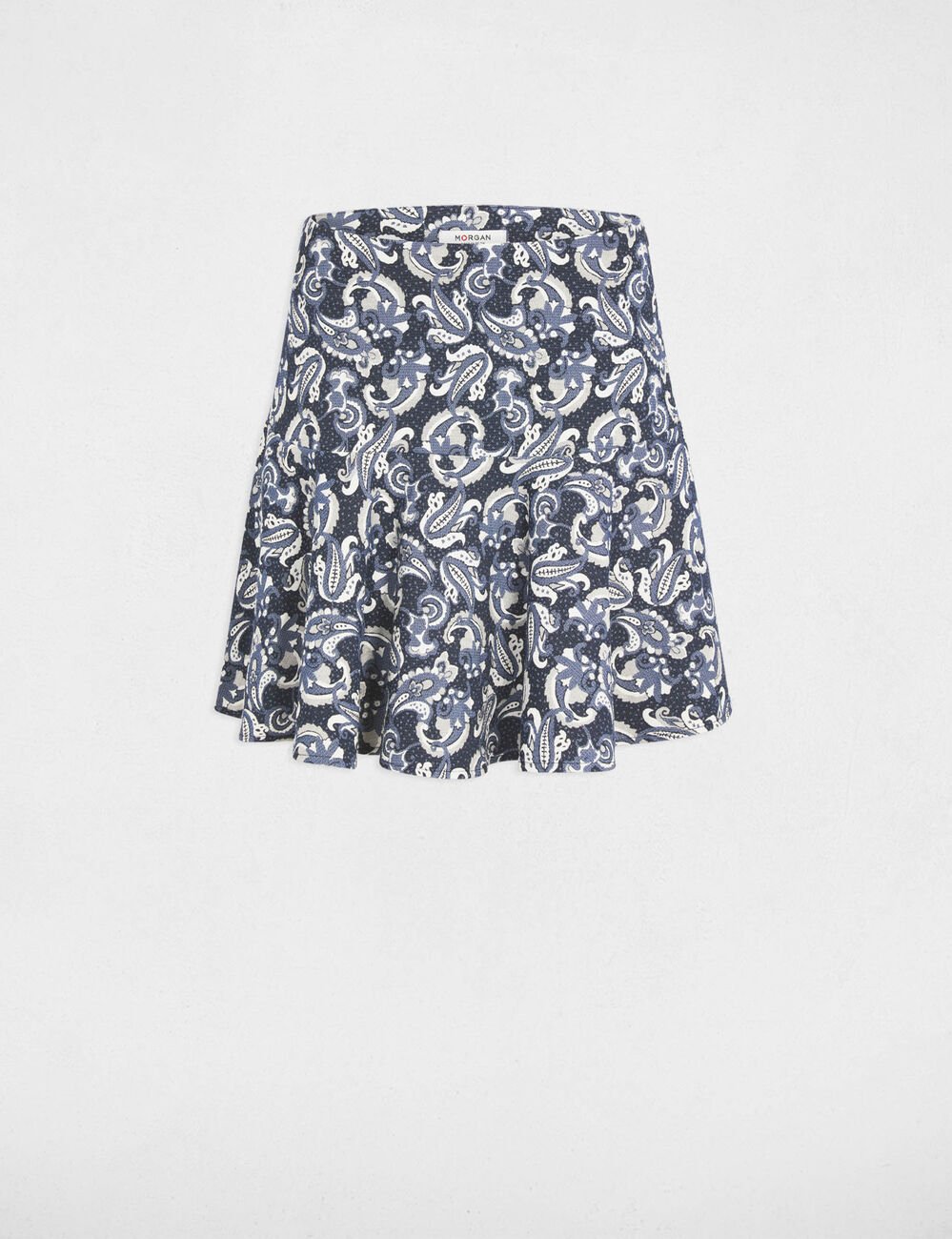 Uitlopende skaterrok bleu vrouw