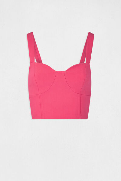 Korte bralette met rits  vrouw