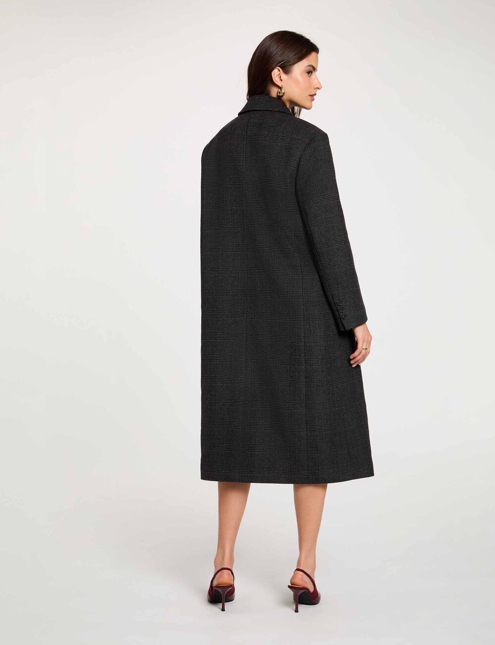 Tweed jas met reverskraag meerkleurig vrouw