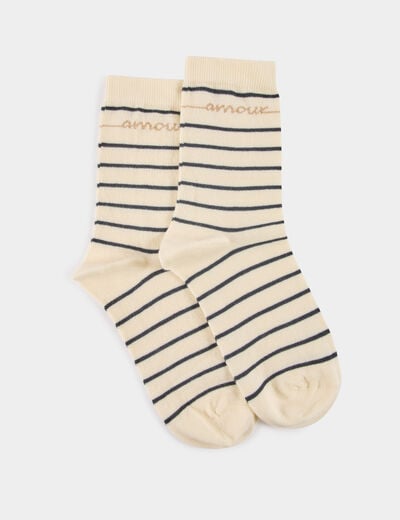 Lot de 3 paires de chaussettes multicolore femme