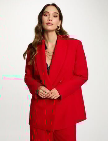 veste oversize rouge femme Veste oversize rouge femme