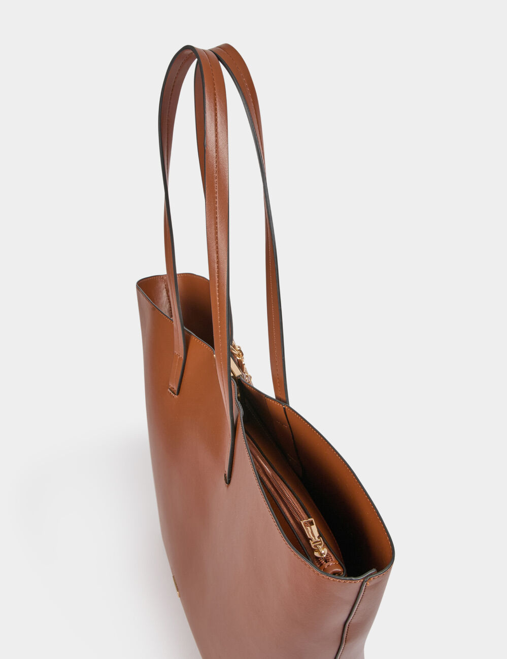 Trapeze shopper camel vrouw