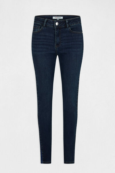 Slimfit jeans met lovertjes jean stone vrouw