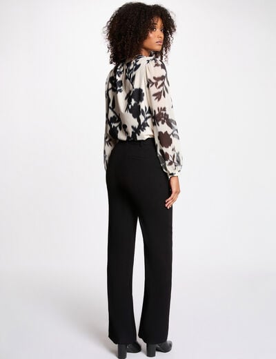 T-shirt voile manches longues blanc femme