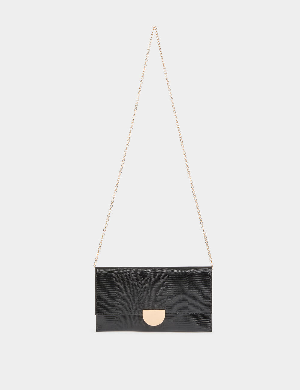 Pochette similicuir noir femme