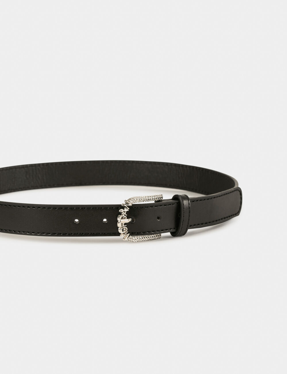 Riem met &laquo; MORGAN &raquo;-gesp zwart vrouw