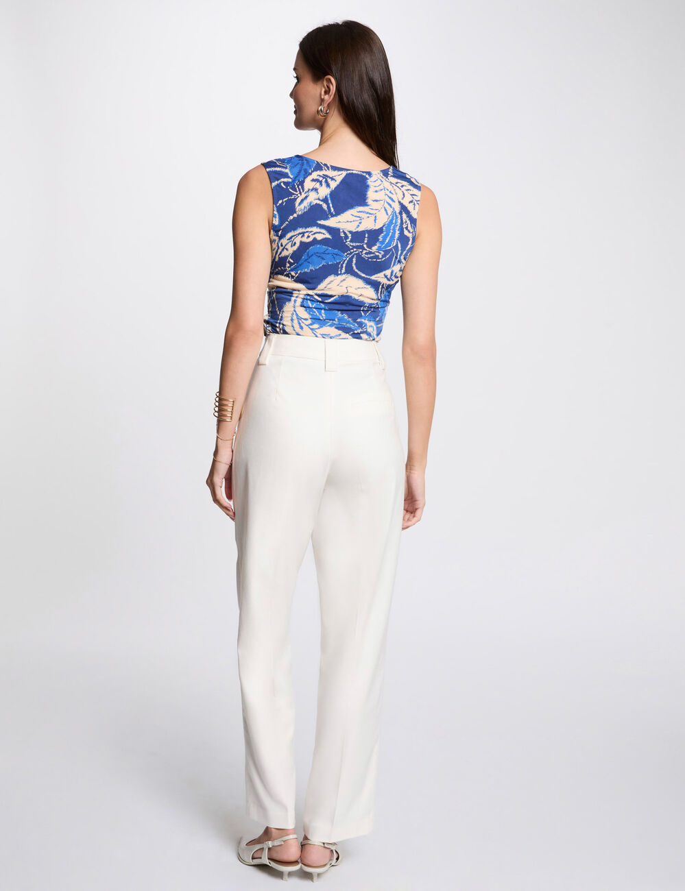 T-shirt sans manches multicolore femme