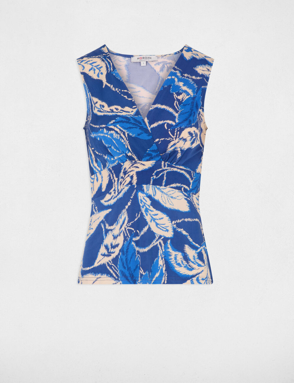 T-shirt sans manches multicolore femme