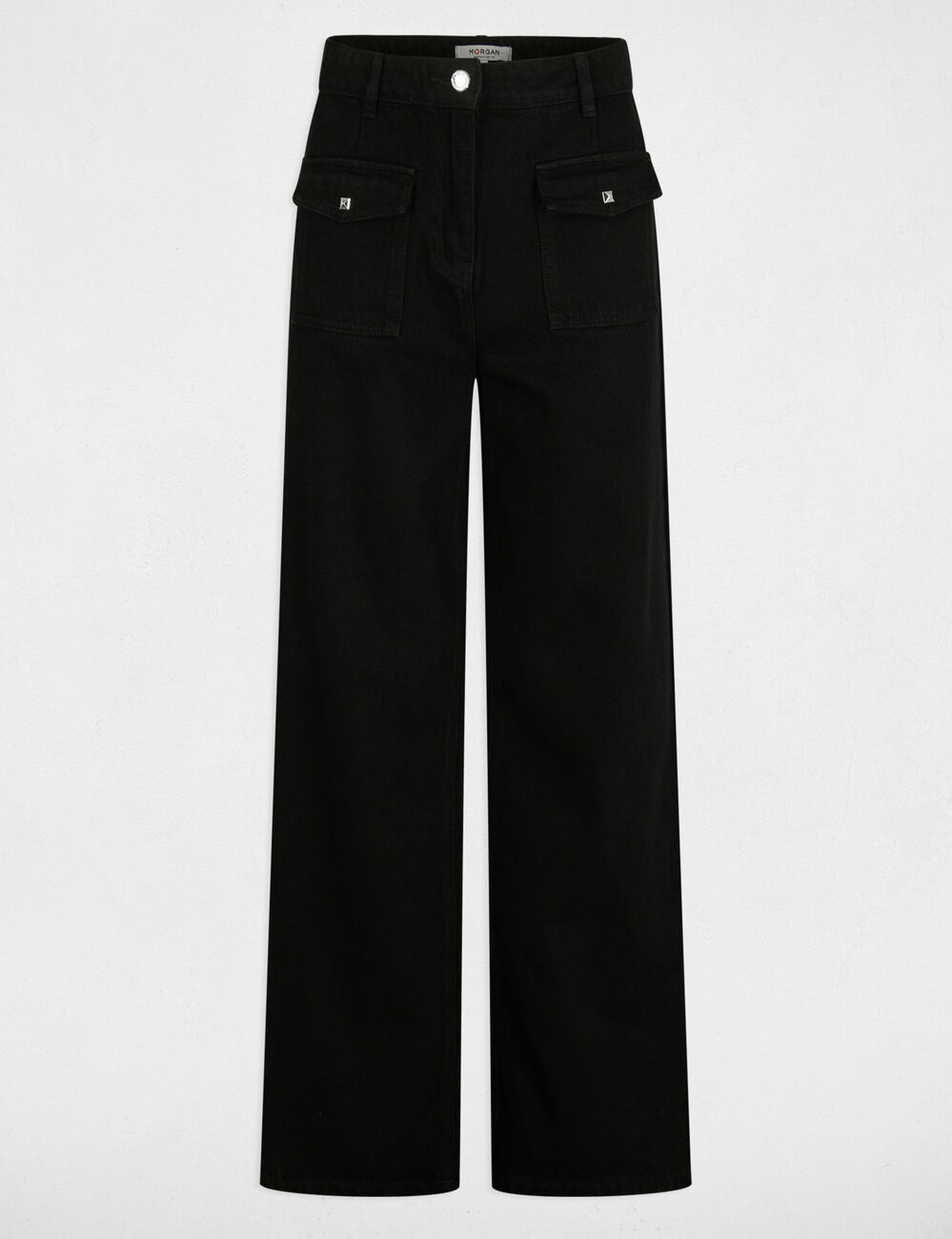 Wijde jeans zwart vrouw