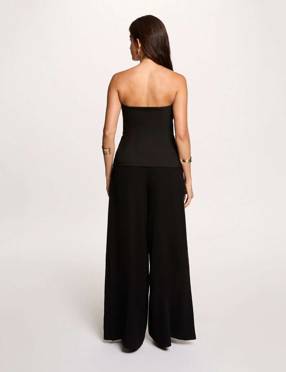 Mouwloos bustier zwart vrouw