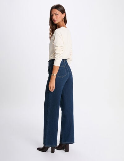 Pull fin ajust&eacute; ivoire femme