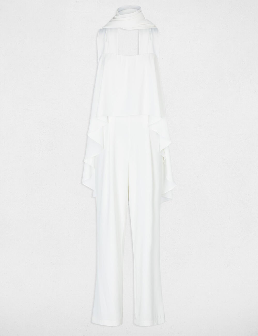 Combinaison bustier fluide blanc femme